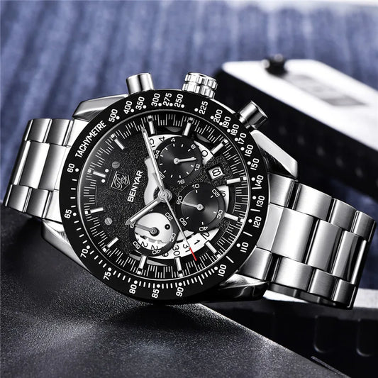 Leonidas Chrono Watch – Warrior’s Precision, Military-Grade Waterproof Steel