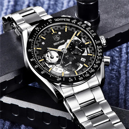 Leonidas Chrono Watch – Warrior’s Precision, Military-Grade Waterproof Steel