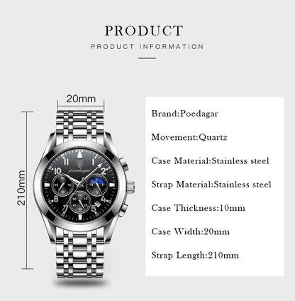 Gaius Edelstahl Herren Uhr