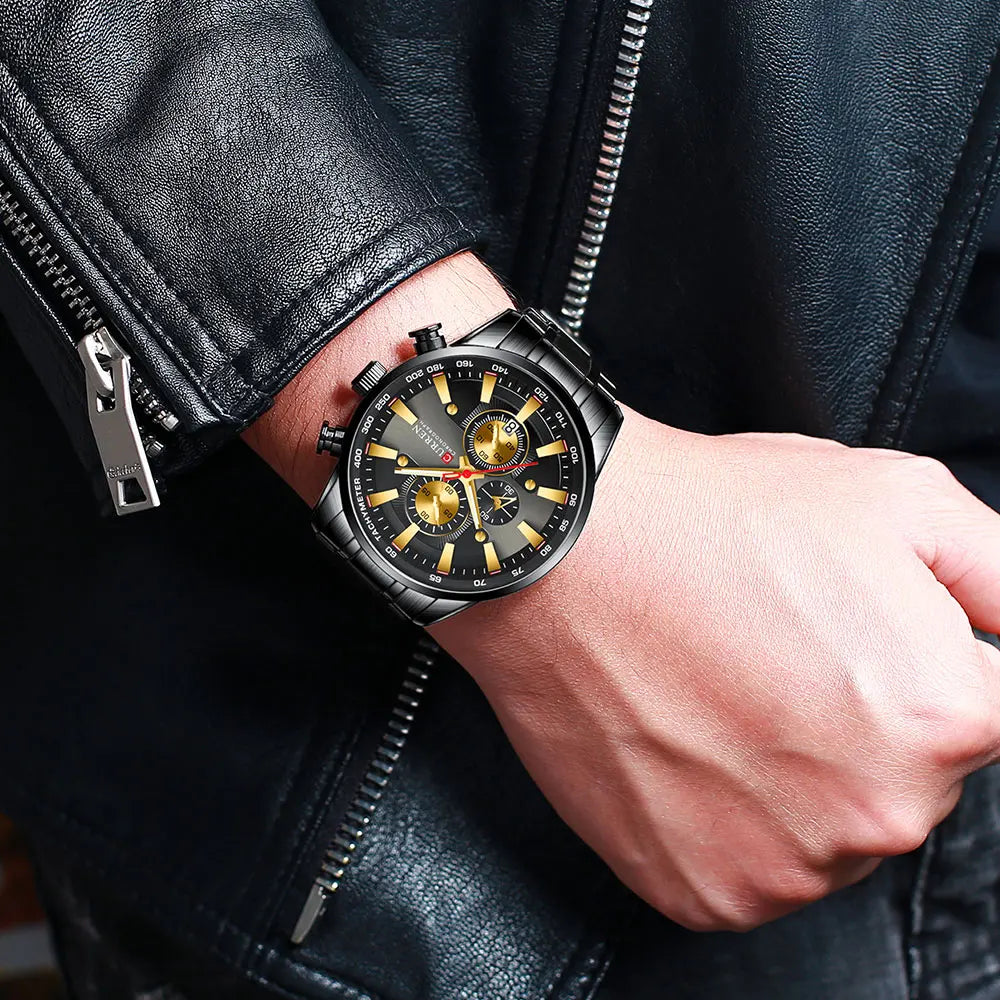 Augustus Chrono Watch – Luxury Business, Waterproof & Quartz Precision