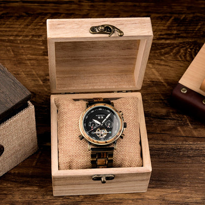 Lycurgus Wooden Watch – Automatic, Waterproof & Business-Class Design