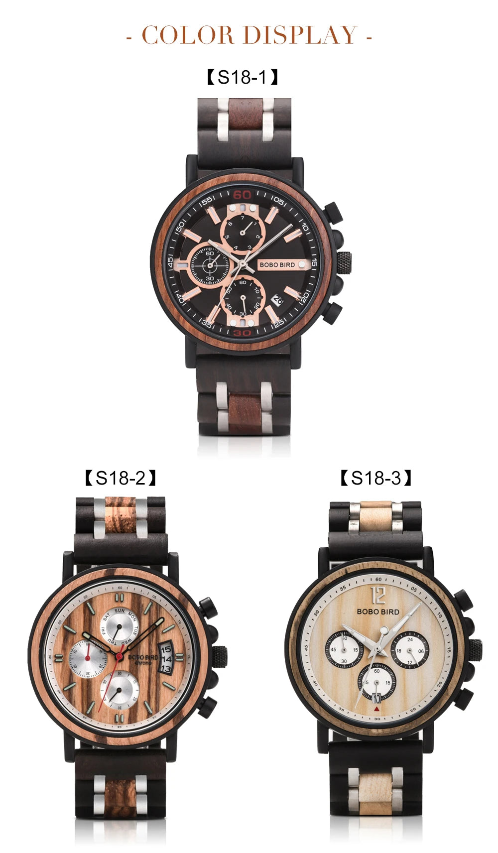 Cadmus Wooden Watch – Luxury Chronograph, Military Style & Wooden Box