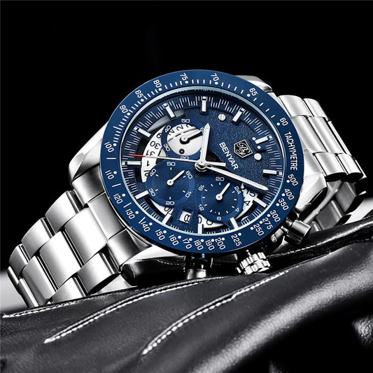Leonidas Chrono Watch – Warrior’s Precision, Military-Grade Waterproof Steel