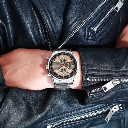 Augustus Chrono Watch – Luxury Business, Waterproof & Quartz Precision