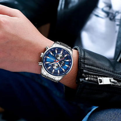 Augustus Chrono Watch – Luxury Business, Waterproof & Quartz Precision