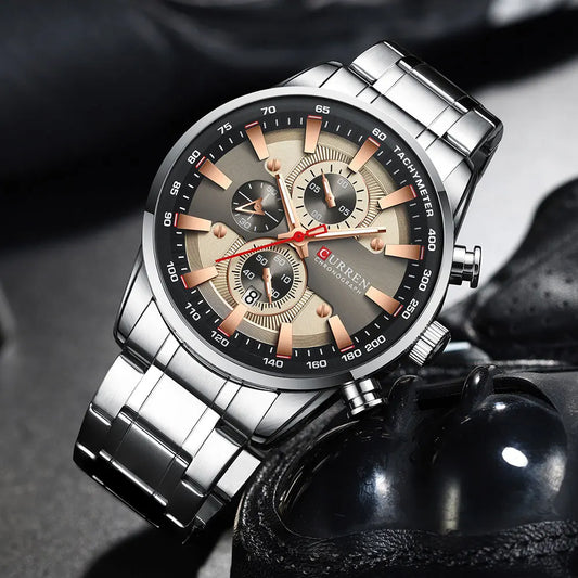 Augustus Chrono Watch – Luxury Business, Waterproof & Quartz Precision