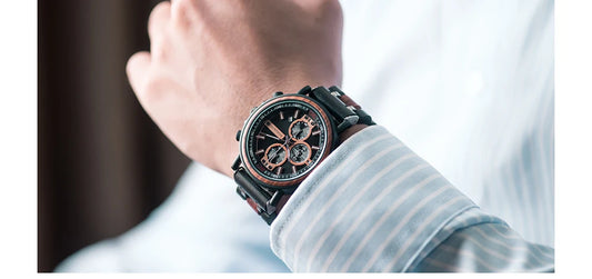 Odysseus Wooden Watch – Luxury Chronograph, Auto Date & Fashion Gift