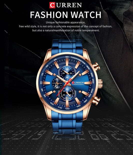 Augustus Chrono Watch – Luxury Business, Waterproof & Quartz Precision