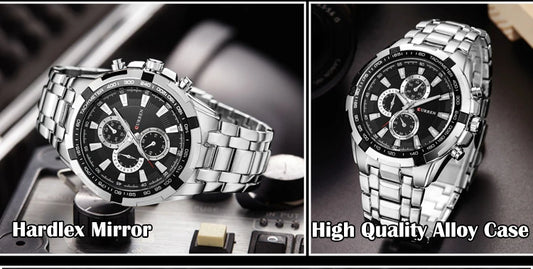 Tiberius Chrono Watch – Waterproof Military Sport & Stainless Steel Elegance