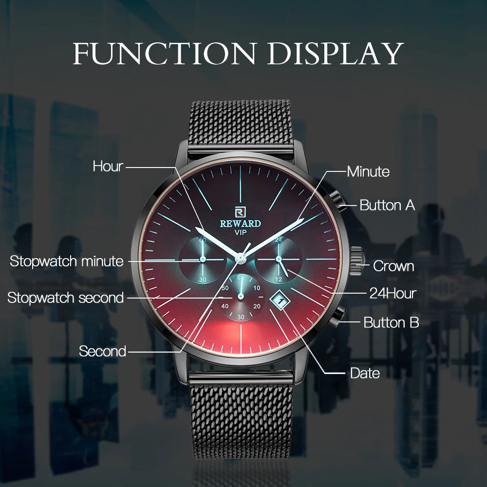 Bright Chronic Herren Uhr