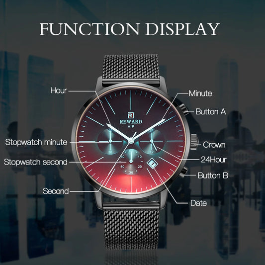Bright Chronic Herren Uhr