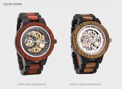 Hercules Wooden Watch – Personalized Engraving, Automatic & Anniversary Gift
