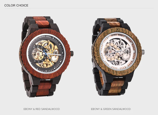 Hercules Wooden Watch – Personalized Engraving, Automatic & Anniversary Gift