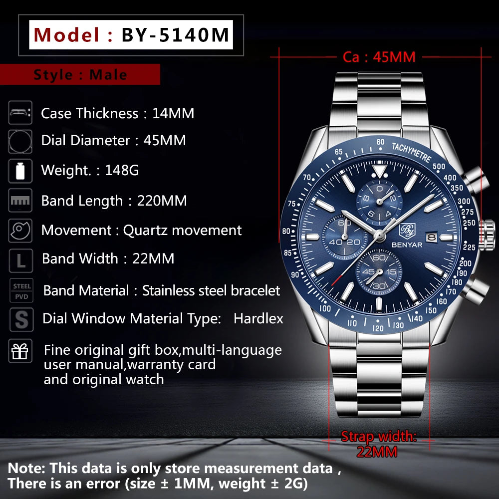 Boreas Benyar Edel Herren Uhr