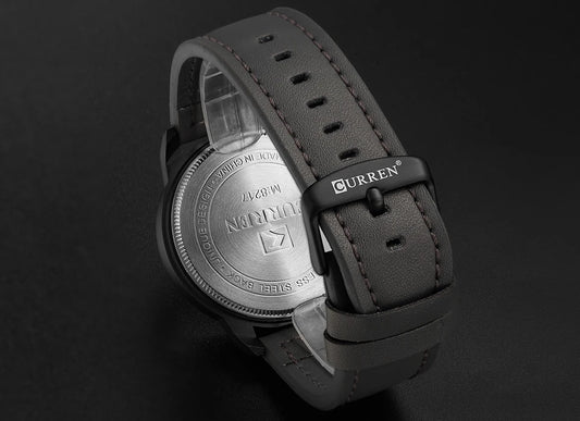 Lucius Chrono Watch – Casual Sport, Military Leather & Luxury Design