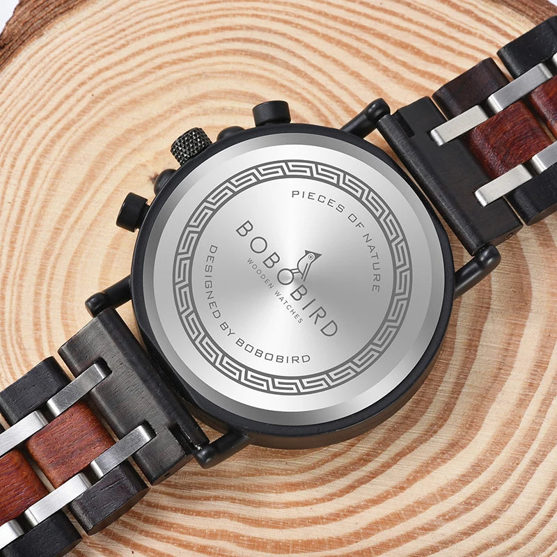 Cadmus Wooden Watch – Luxury Chronograph, Military Style & Wooden Box
