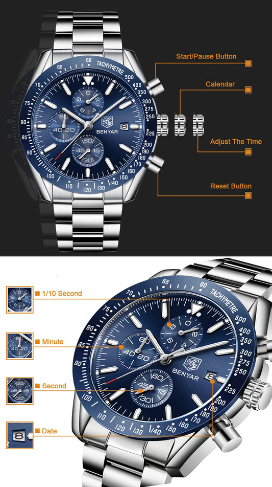 Boreas Benyar Edel Herren Uhr