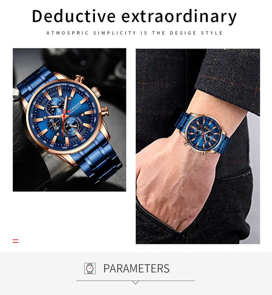 Augustus Chrono Watch – Luxury Business, Waterproof & Quartz Precision