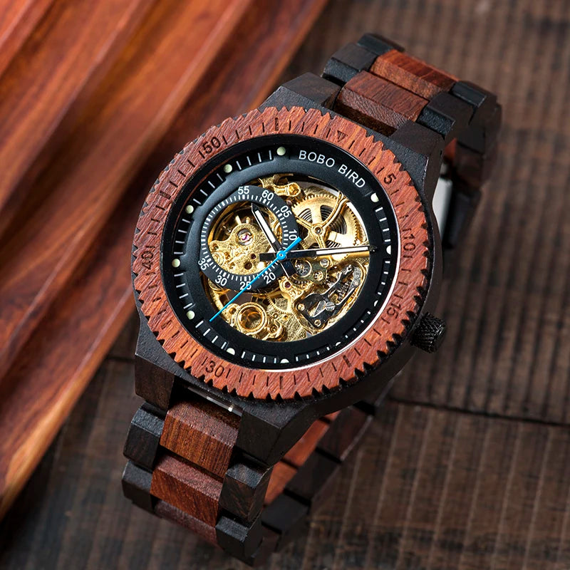Nero Automatic Luxus Uhr aus Holz