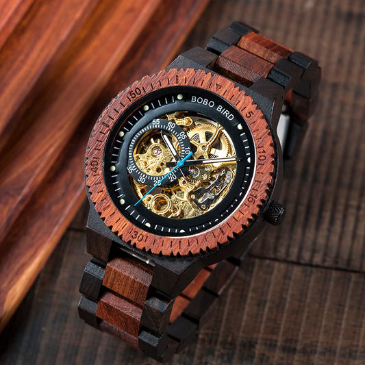 Nero Automatic Luxus Uhr aus Holz