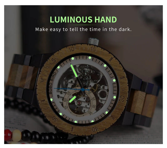 Nero Automatic Luxus Uhr aus Holz