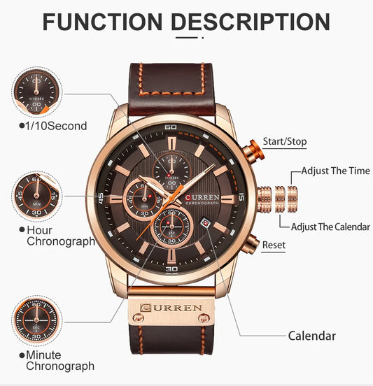 Scipio Chrono Watch – Military Sport Precision & Luxury Design