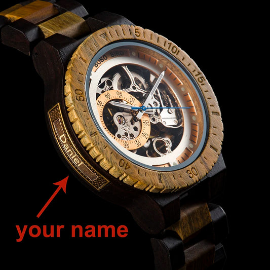 Nero Automatic Luxus Uhr aus Holz
