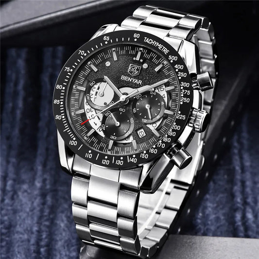 Leonidas Chrono Watch – Warrior’s Precision, Military-Grade Waterproof Steel