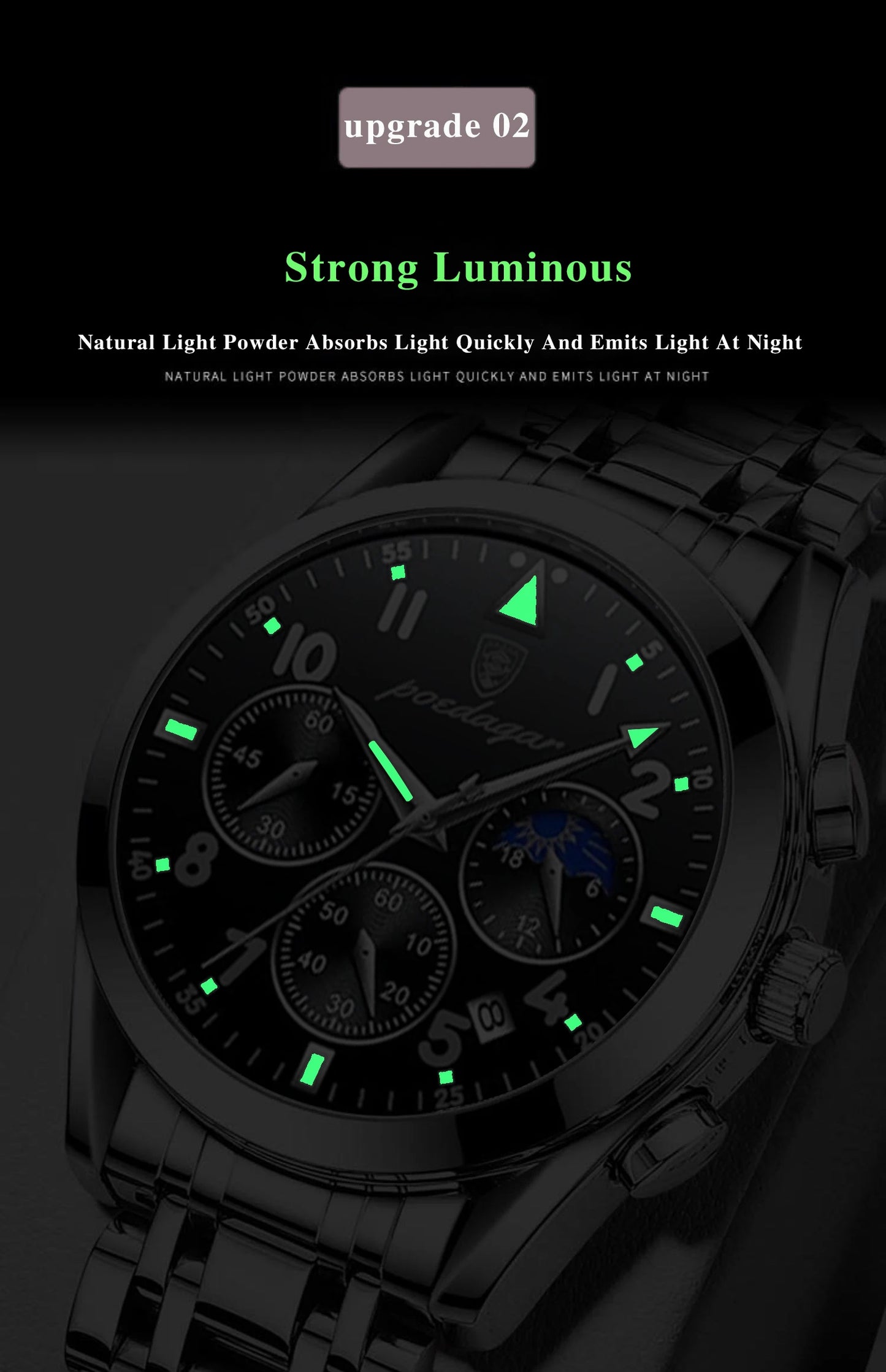 Gaius Edelstahl Herren Uhr