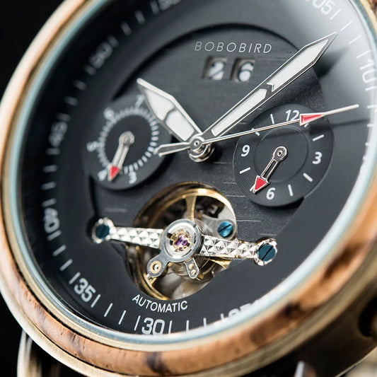 Lycurgus Wooden Watch – Automatic, Waterproof & Business-Class Design