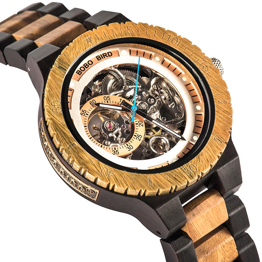 Nero Automatic Luxus Uhr aus Holz