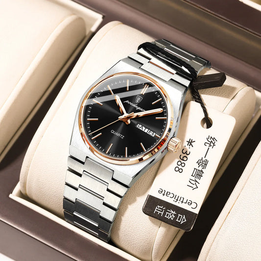 Drusus Luxus Edelstahl Uhr
