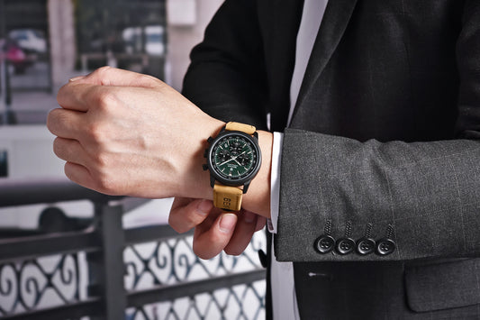 Achilles Chrono Watch – 42MM Military Precision, Waterproof & Bold Design