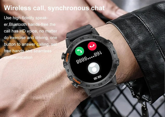1.39" Bluetooth Smartwatch für Männer – Fitness, Herzfrequenz, Gesundheitsmonitoring, Android & IOS.