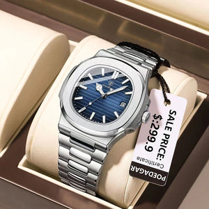 Hermes Luxus Edel Uhr aus Edelstahl