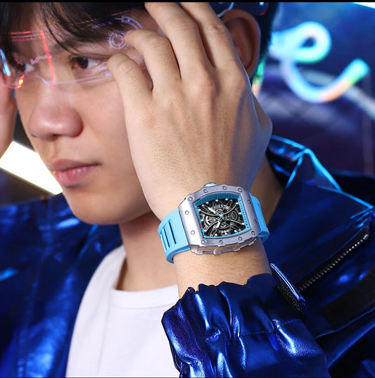 Euripides 3D Watch – Creative Design, Waterproof & Silicone Strap