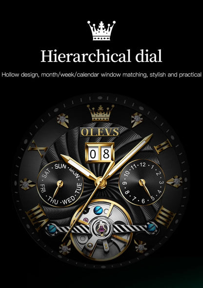 Helios Full Automatic Multi-function Herren Uhr