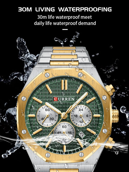 Valerius Chrono Watch – 6-Hand Precision, Military Style & Luxury Design