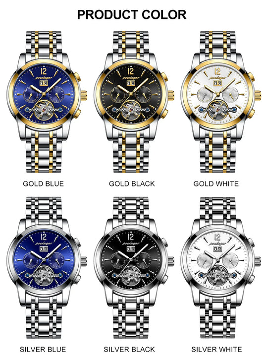 Augustus Tourbillon Watch – Luxury Automatic, Waterproof & Steel Precision
