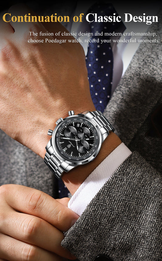 Atlas Luxury Herren Uhr Chronograph