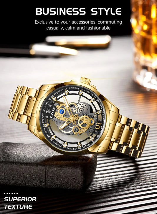 Aurelius Automatic Watch – Luxury Design, Luminous Dial & Waterproof Precision