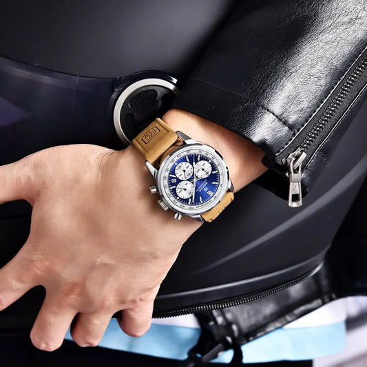 Achilles Chrono Watch – 42MM Military Precision, Waterproof & Bold Design