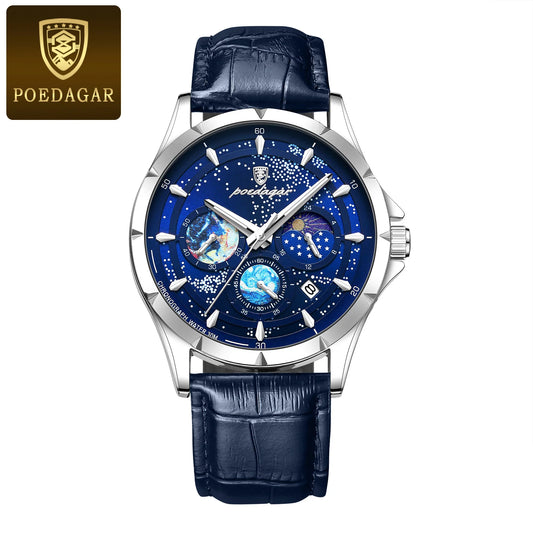 Trajan Chrono Watch – Luxury, Waterproof, Luminous & Date Display Steel