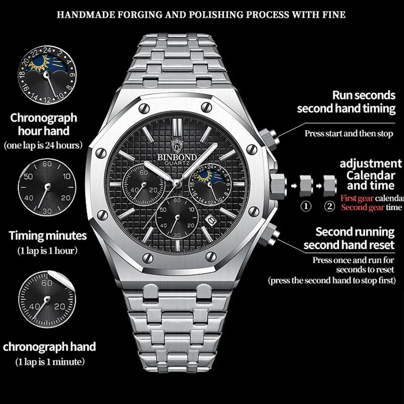 Apollo Granit Herren Uhr
