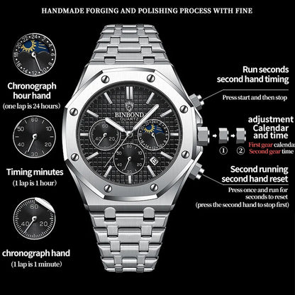 Apollo Granit Herren Uhr