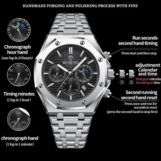 Apollo Granit Herren Uhr