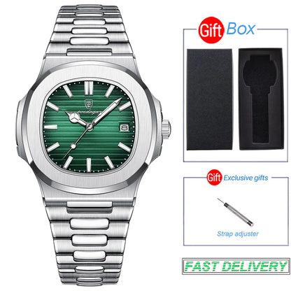 Hermes Luxus Edel Uhr aus Edelstahl