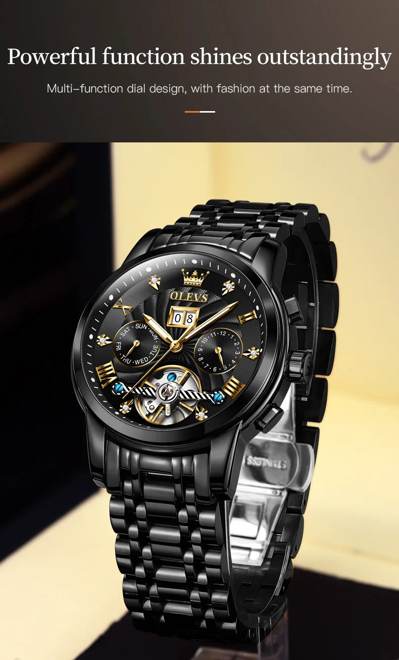 Helios Full Automatic Multi-function Herren Uhr