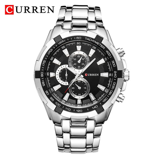 Tiberius Chrono Watch – Waterproof Military Sport & Stainless Steel Elegance