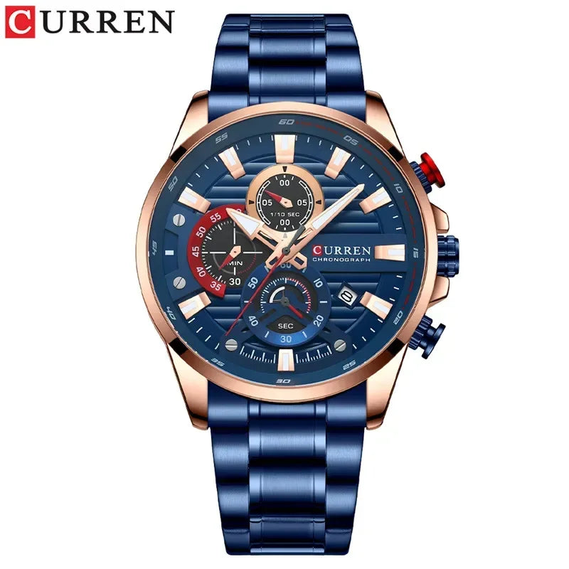 Quintus Chrono Watch – Military Sport, Waterproof & Classic Steel Design